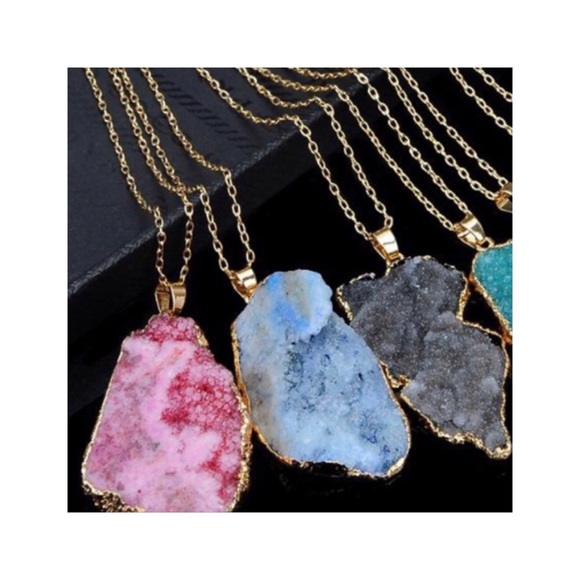 BOHEMIAN STYLE NECKLACE & PENDANT BLUE - Picture 4 of 5